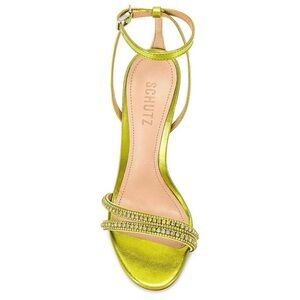 Schutz Embellished Heeled Sandals 💚